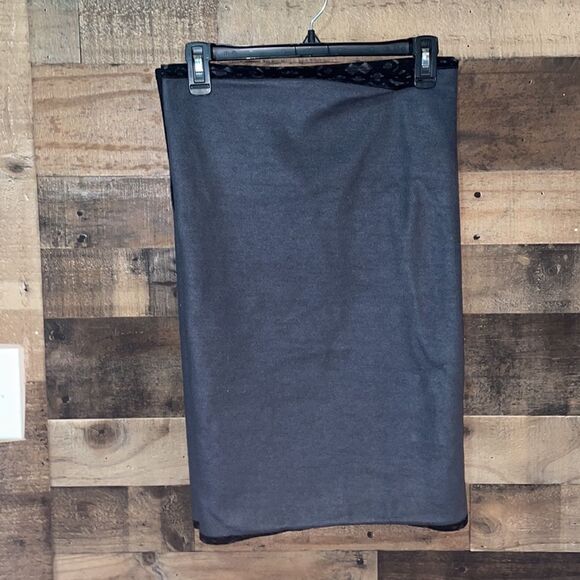 Lululemon Vinyasa Scarf *Fleece Simply Lace Play Dark Slate Black / Dark Slate - Picture 9 of 11